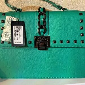 Badgley Mischka Green Shoulder Bag NWT